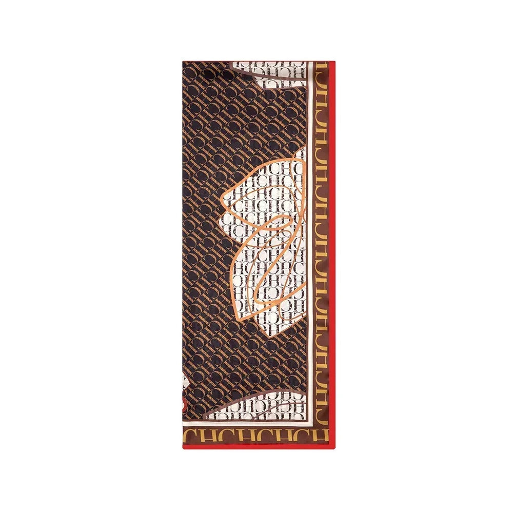 A Fashionable Style Silk Material 180-70cm Women's Silk Scarf Men's Decorative Sunshade Warm Lightweight Gift Box Packaging