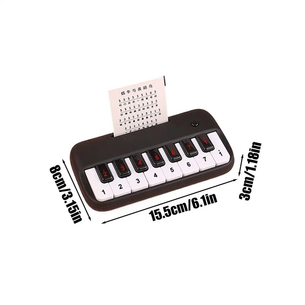 Mini Electric Keyboard Kids Puzzle Early Education Electronic Piano Toy Pocket Piano Teaching Musical Instrument for Girls Boys