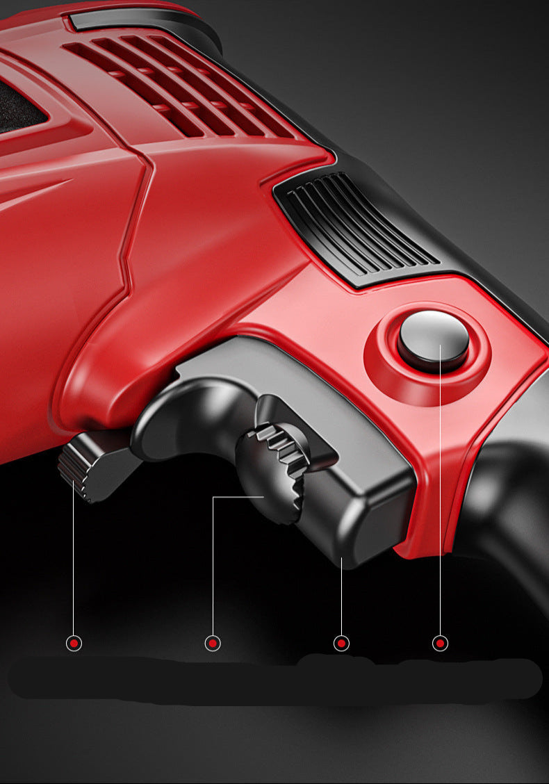 Electric Hand Drill 220V Impact Drill Household Punching Multifunctional Electric Switch Electric Screwdriver Tool Small Pistol Electric Drill