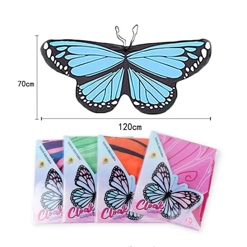 Kids Butterfly Costume Halloween Performance Mask Cloak Children's Butterfly Elf Angel Wings Christmas Stage Cosplay Costumes