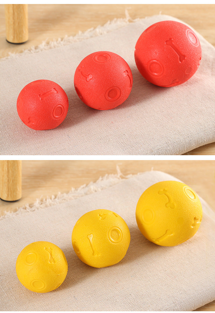 Dog Biting Molars Relieving Stuffy Ball Bite-Resistant Solid Elastic Dog Toy Training Ball TPR Throwing Toy Ball