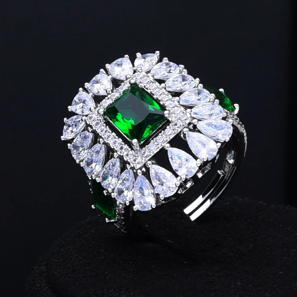 GODKI Luxury 4PCS Chokers Necklace Earring Sets Cubic Zirconia jewelry Sets for women Wedding Indian Bridal Jewelry Sets 2021