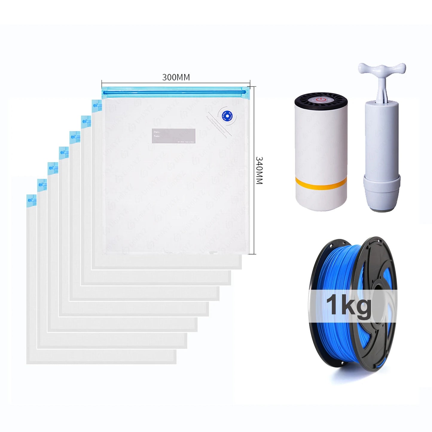 3D Printer Filament Storage Bag PLA ABS PETG Vacuum Bag Dryer Safekeep Humidity Resistant Sealing Bags Keep Filament Dry Sealed