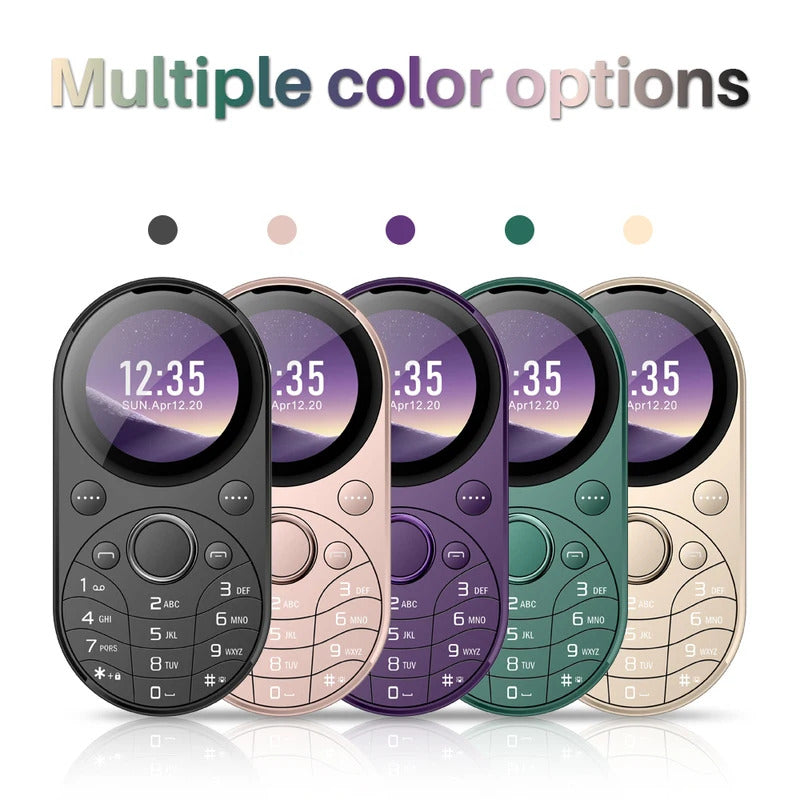 SERVO i15 mini Oval Small Mobile Phone Dual SIM GSM 1.39 inch Screen Speed Dial Magic Voice Blacklist Vibration FM Radio Type-C