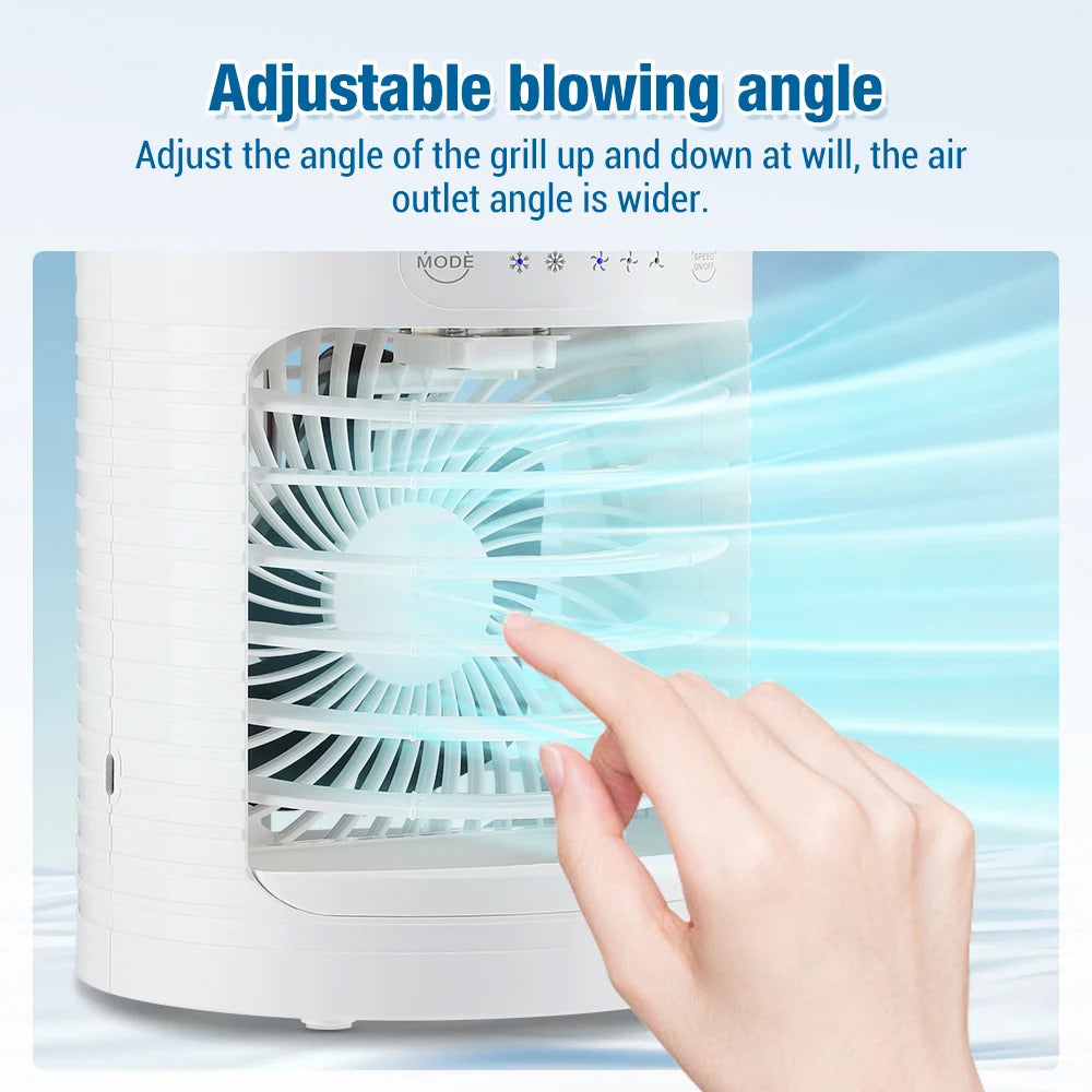 Portable Cold Air Conditioner Evaporative Air Cooler Mini Usb Table Fan Desktop Air Conditioning Fan Humidifier for Home Room