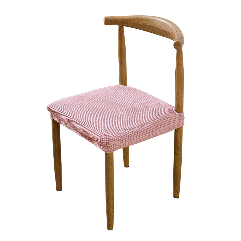 Thick Elastic Chair Cover Cushion Cover Full Coverage Dining Chair Cover Solid Color Hotel Chair Cover Stool Cover Ins Style Seat Cover for Home Use