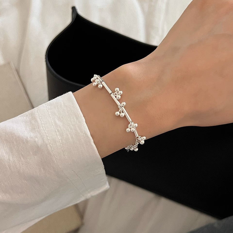 Small Grape Ball Beaded Bracelet for Women, Niche Personality Versatile Simple Bracelet Jewelry