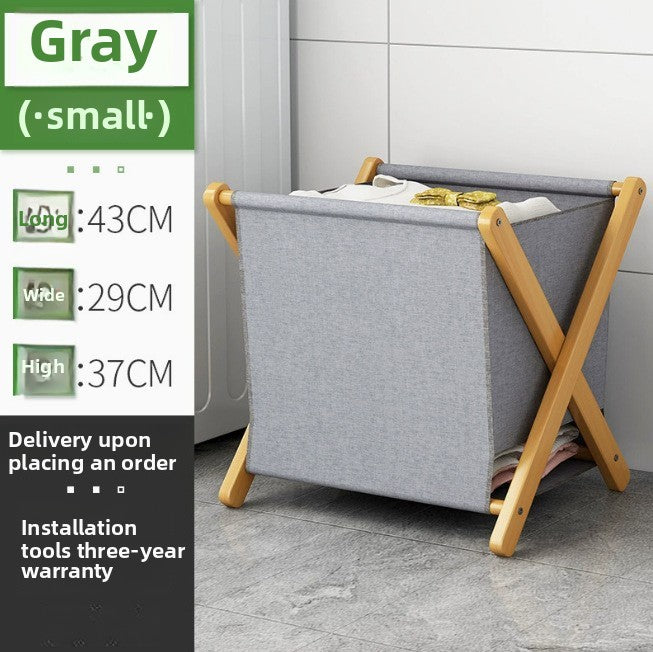 Storage Box Organizer Box Storage Box Light Luxury Clothes Storage Bag Home Daily Use Bamboo Frame