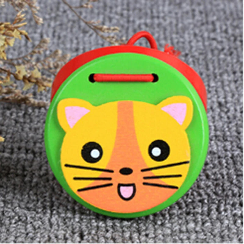 Cute Castanets Musical Instrument Toys Kids Wooden Toys Clapper Handle Baby Development Music Educational Toys For Children Gift