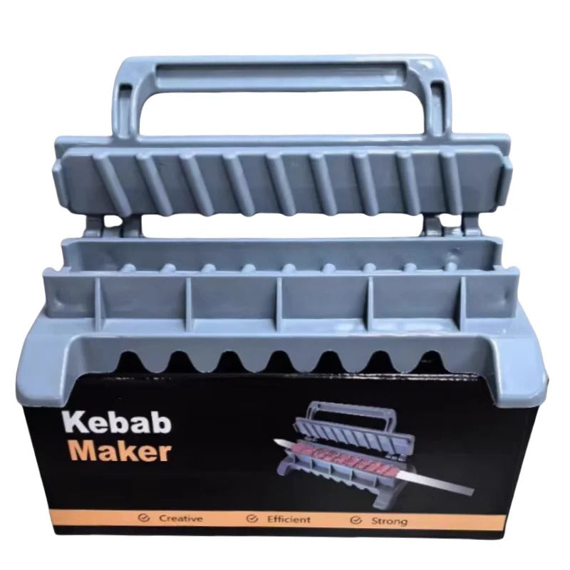 Kebab Maker Mould Plastic Kabob Maker Press Barbecue Meat Skewer Manual Kebab Making Tool BBQ Gadget Plastic Kebab Press Mould