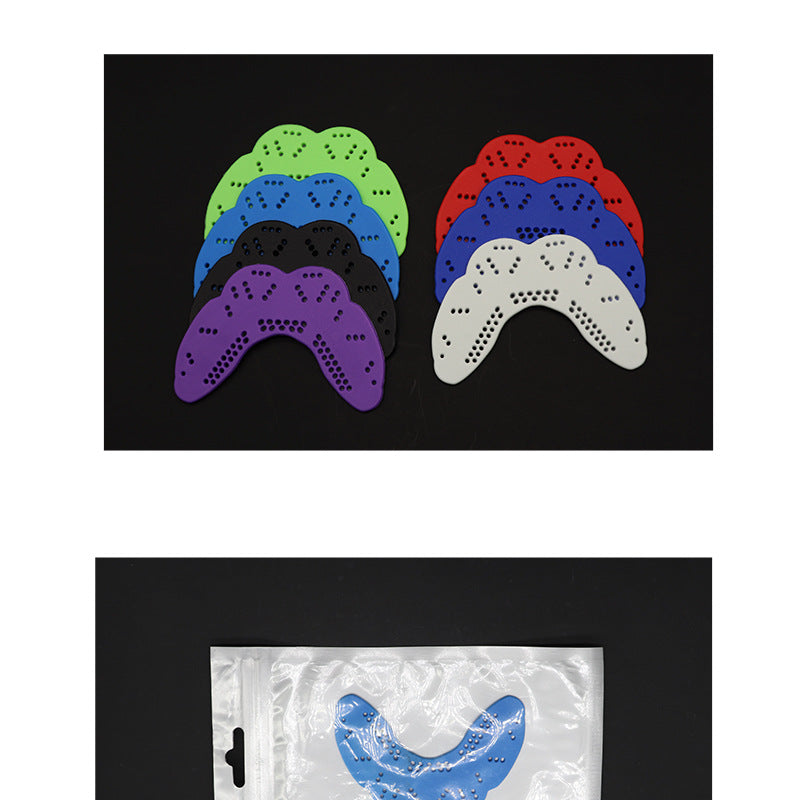 Cross-Border Hot Selling Adult Boxing Sanda for Basketball Training Tooth Socket Loop Shaping Single-Sided One-Piece Sports Mouthguard