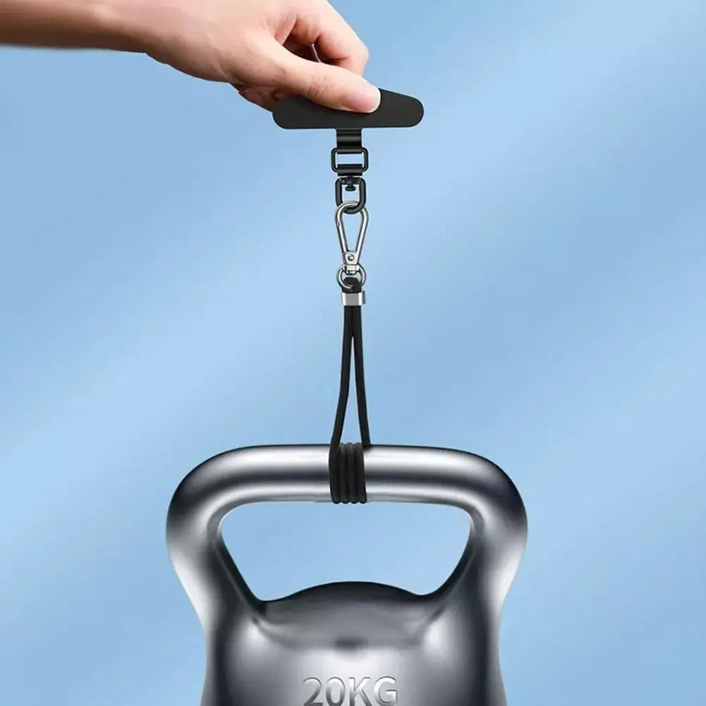 Upgrated 360 Rotatable Steel Phone Tether Tab Metal Patch Gasket Cellphone Lanyard Safety Connecter Piece New