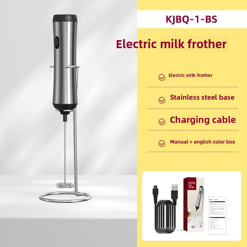 Amazon Electric Milk Beater New Stainless Steel Coffee Cream Electric Milk Beater Egg Beater Portable Blender