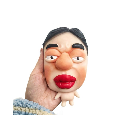 My Colleague Squeeze Toy Creative Office Funny Stress Relief Ornament Pimple Squeezing Slow Rebound Venting Big Eye Toy