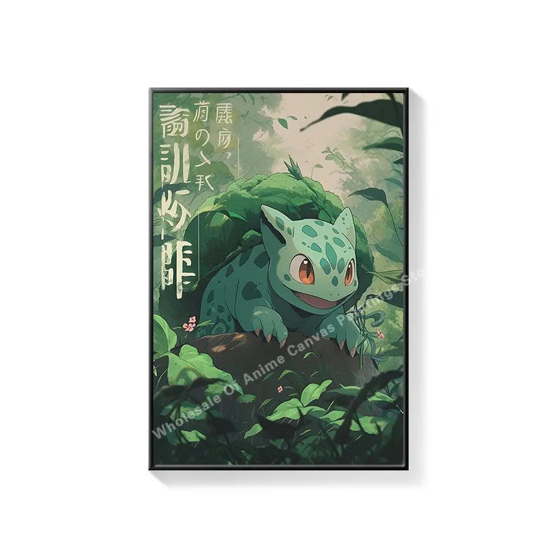 PokeMon Decorations PokeMon PokeMon Pikachu Hanging Paintings Children's Room Cartoon Anime Mural