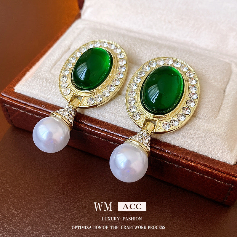 Vintage Earrings Fashion Versatile Ear Jewelry Niche Light Luxury High-end Accessories