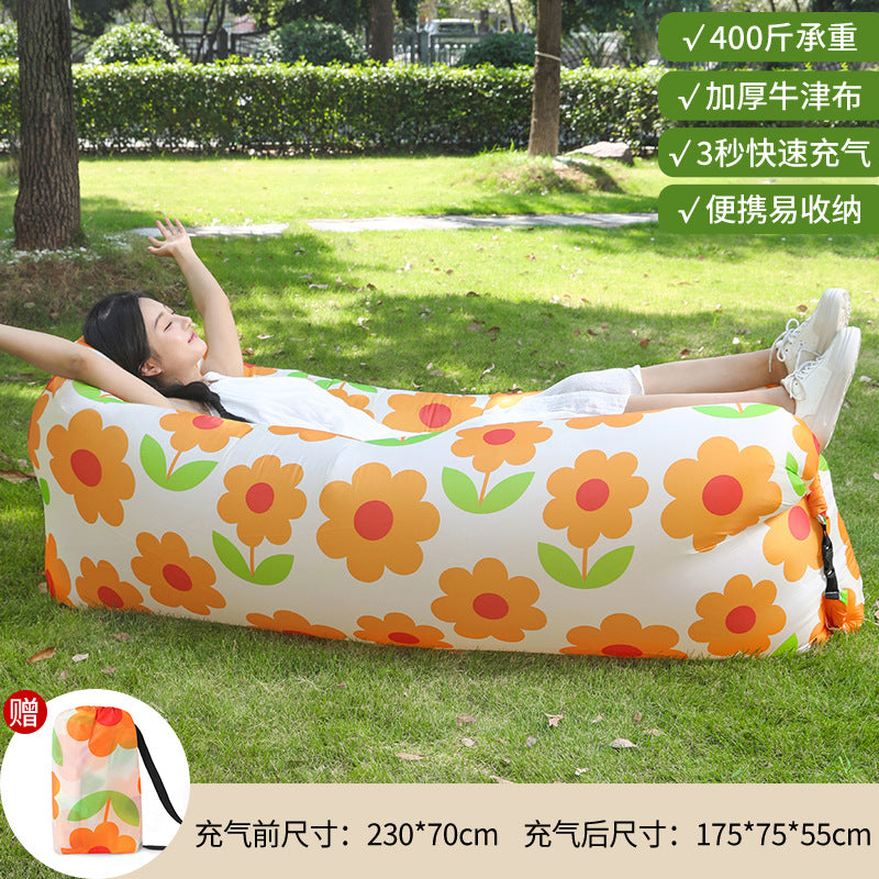 Manufacturer Pillow Style Inflatable Sofa In Stock Outdoor Portable Lazy Air Sofa Foldable Inflatable Bed Sleeping Bag