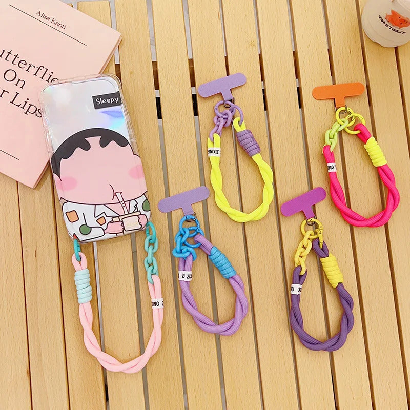 Nylong Mobile Phone Lanyard Universal Lanyards Phone Case Wrist Strap Anti-lost Hanging Lanyard Strap Portable Keychain