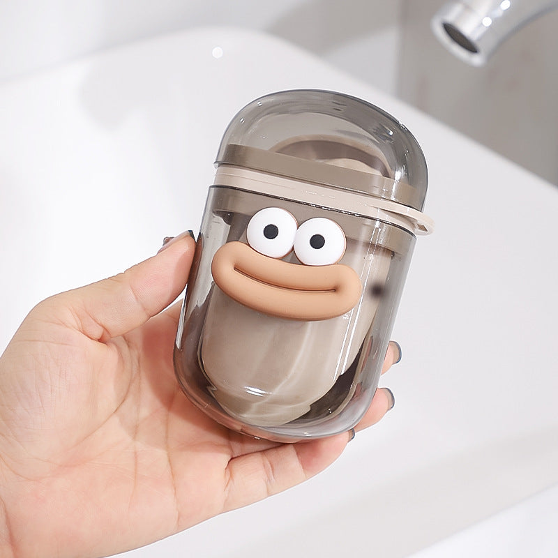 Cartoon Cute Mouthwash Cup Home Children Travel Portable Washing Cup Soap Box Set Toothbrush Cup Toothpaste