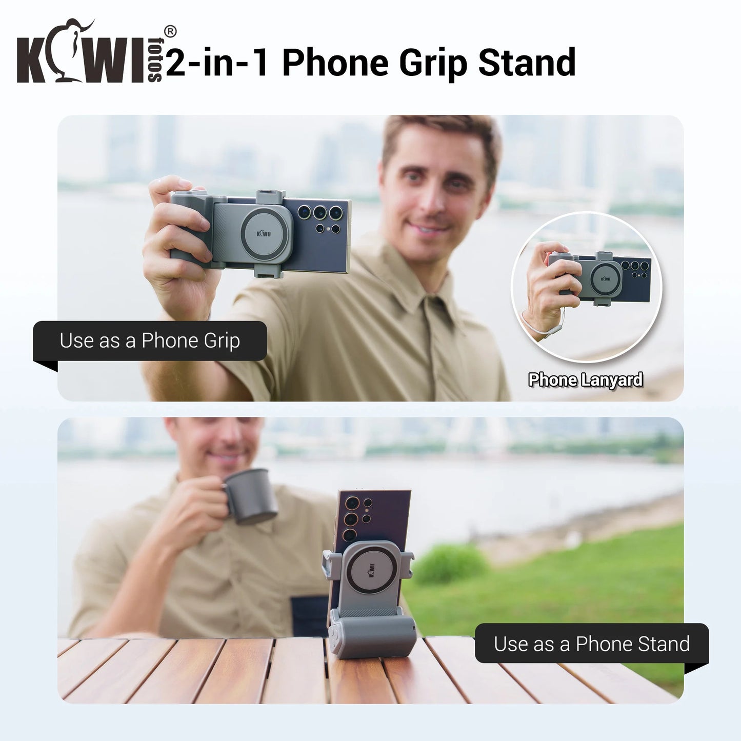 Magnetic Phone Camera Grip Handle with Zoom Funtion For Android Smartphone Magsafe Camera Handle Bluetooth Bracket for iPhone 16