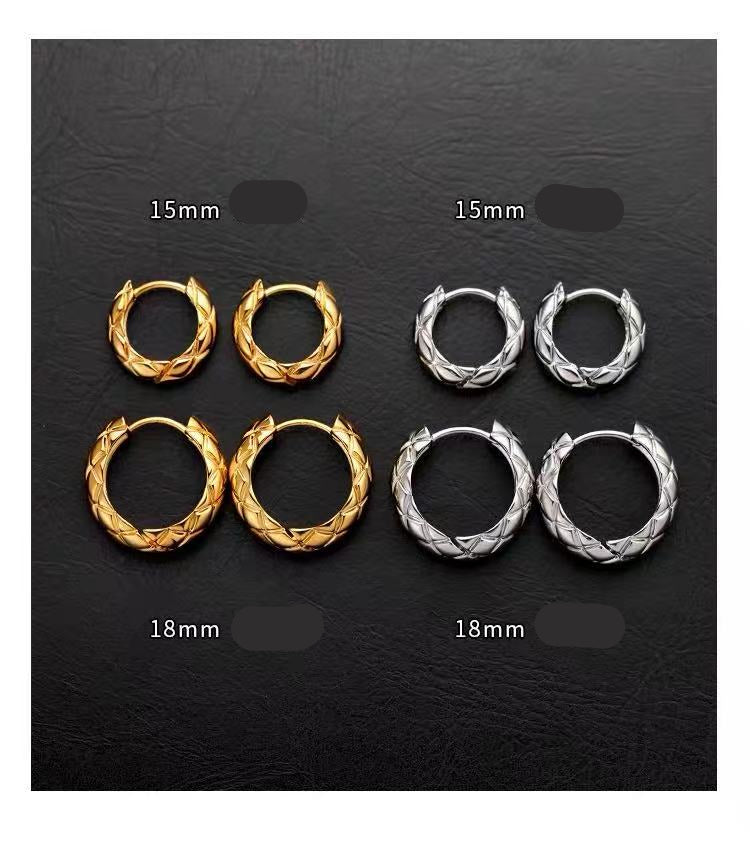 925 Silver Needle Liu Yifei Style Circle Earrings Light Luxury Studs 2025 New High-end Women's Earrings