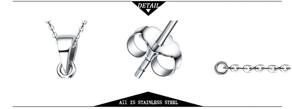 Stainless Steel Earrings Bohemian Geometric Heart Pendant Elegant Fashion Dangle Earrings For Women Jewelry Gifts for Lovers New