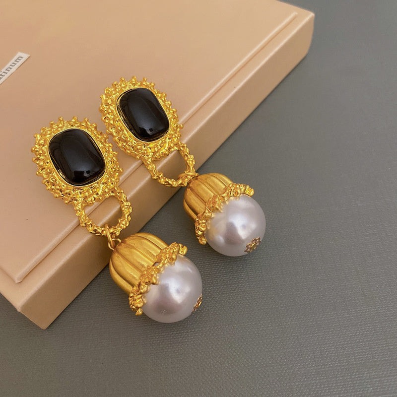 Vintage Earrings Fashion Versatile Ear Jewelry Niche Light Luxury High-end Accessories