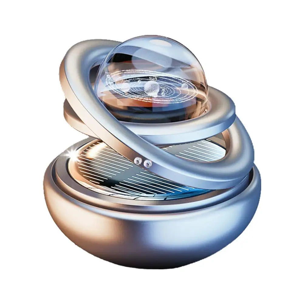 Car Solar Aromatherapy Ornaments Car Double Suspended Crystal Ball Aromatherapy Perfume Ornaments Creative Ornaments