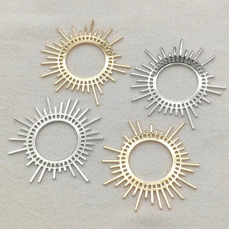 New Arrival! 45x44mm 50pcs Brass Pendants Flower Charm For Handmade Necklace Earrings DIY Parts,Jewelry Findings & Components