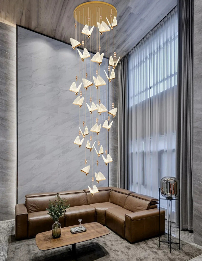 Butterfly Led Pendant Lights Nordic Hanging Lamp Indoor Lighting For Bedside Living Dining Room Kitchen pendente iluminação