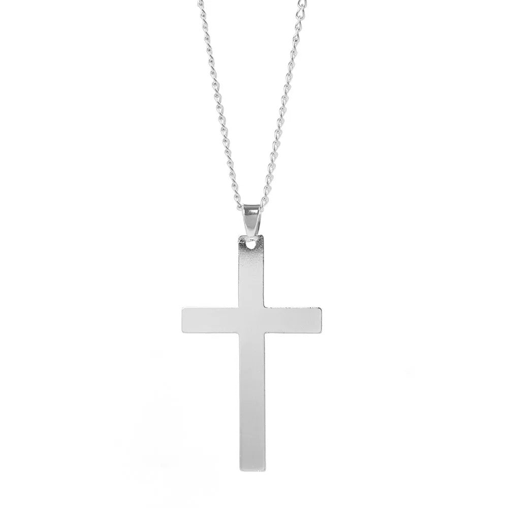 Y2K Punk Cross Pendant Necklace for Women Gothic Clavicle Vintage Chain Choker Necklace Aesthetic Party Gifts Fashion Jewelry