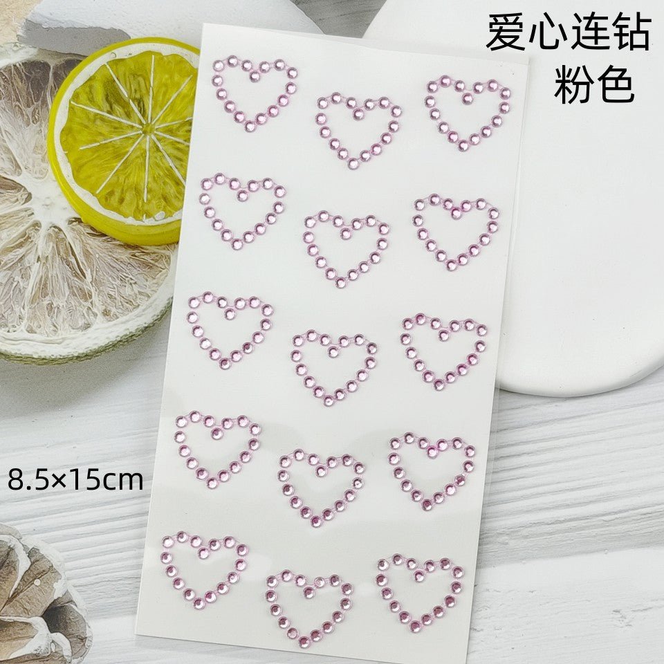 Glitter Gradient Butterfly Wing Tattoo Eye Corner Face Stickers Children's Eye Makeup DIY Stickers Fish Scale Performance Catwalk