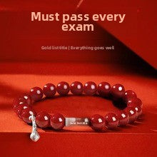 Natural Citrine Bracelet Women's Bracelet Rutile Gold Rutilated Quartz Bracelet Brazil Scattered Beads Money Drawing and Luck Changing Gifts for Girlfriend