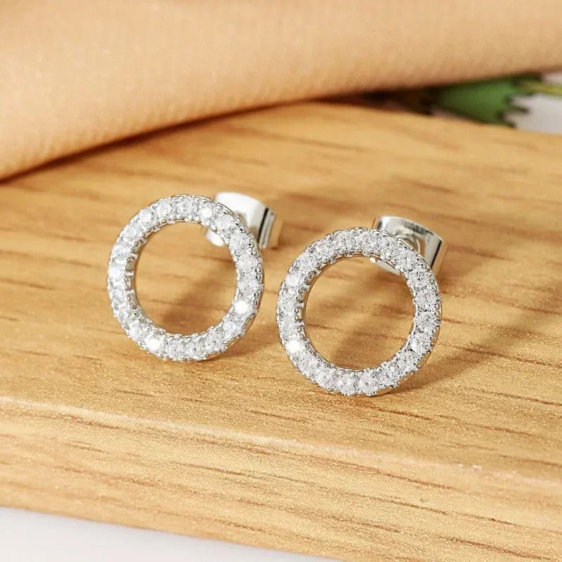 Korean Style Zircon Black Resin Square Ear Studs for Women Elegant Luxury Geometric Earrings 2024 Fashion Trends Jewelry Gifts