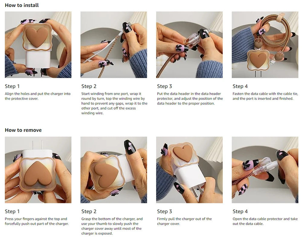 Case For Apple 18/20w Charger Protective Case is Applicable to IPhone 15/14/13/12 Pro Max Data Cable Head Bite Protector Shell