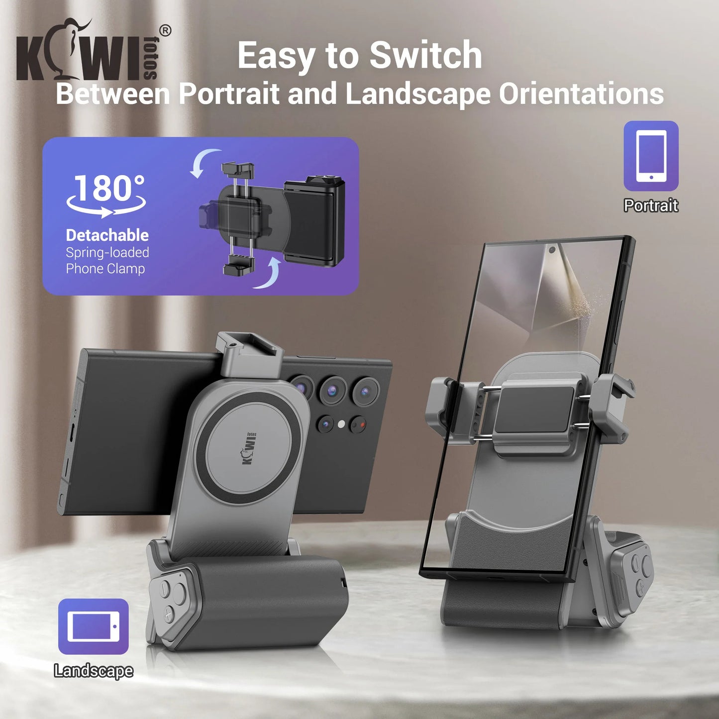 Magnetic Phone Camera Grip Handle with Zoom Funtion For Android Smartphone Magsafe Camera Handle Bluetooth Bracket for iPhone 16