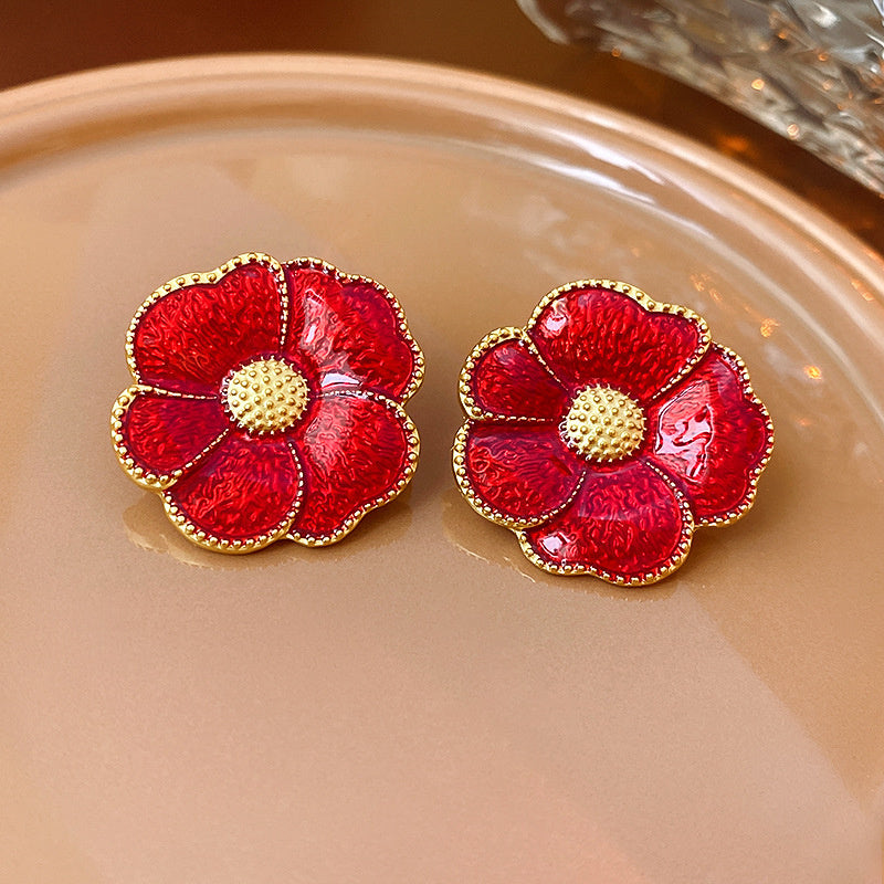Vintage Earrings Fashion Versatile Ear Jewelry Niche Light Luxury High-end Accessories