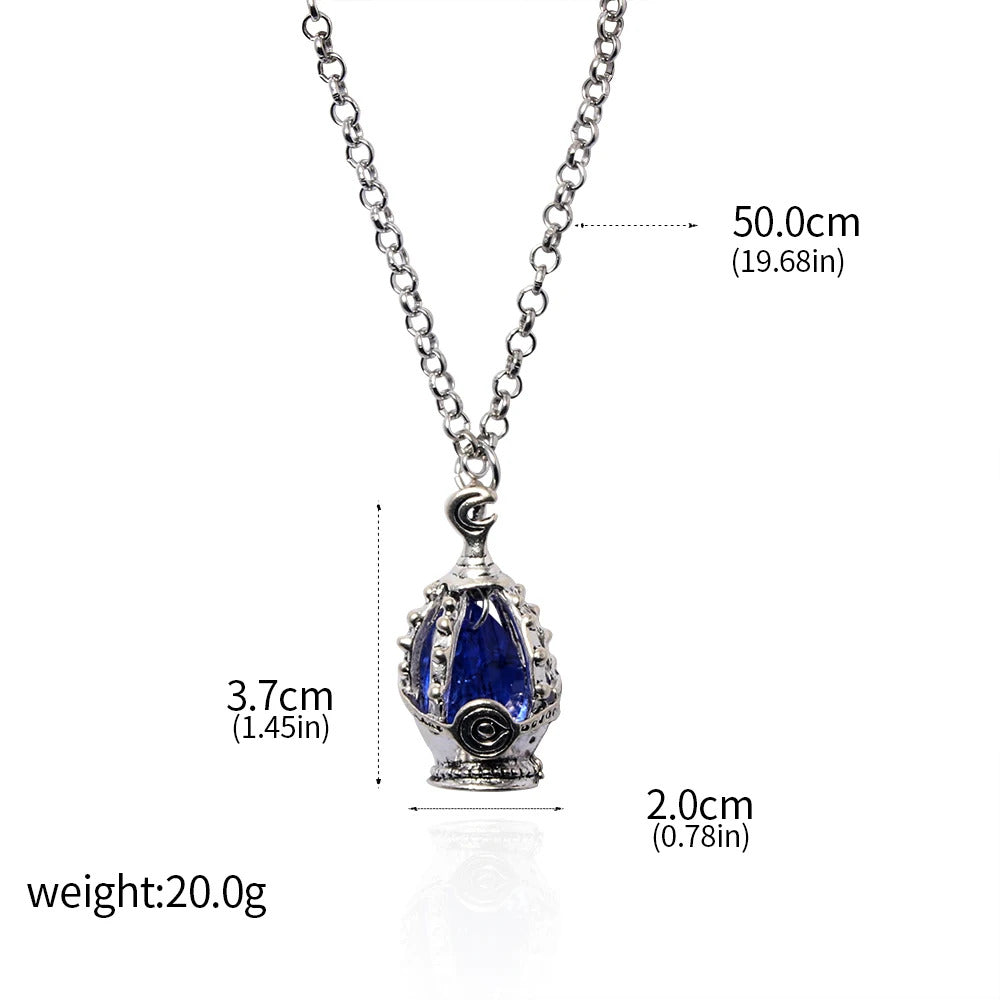 Anime Puella Magi Madoka Magica Soul Gem Necklace Crystal Pendant Ring Cosplay Costumes Lovers Jewelry Set Accessoies Prop