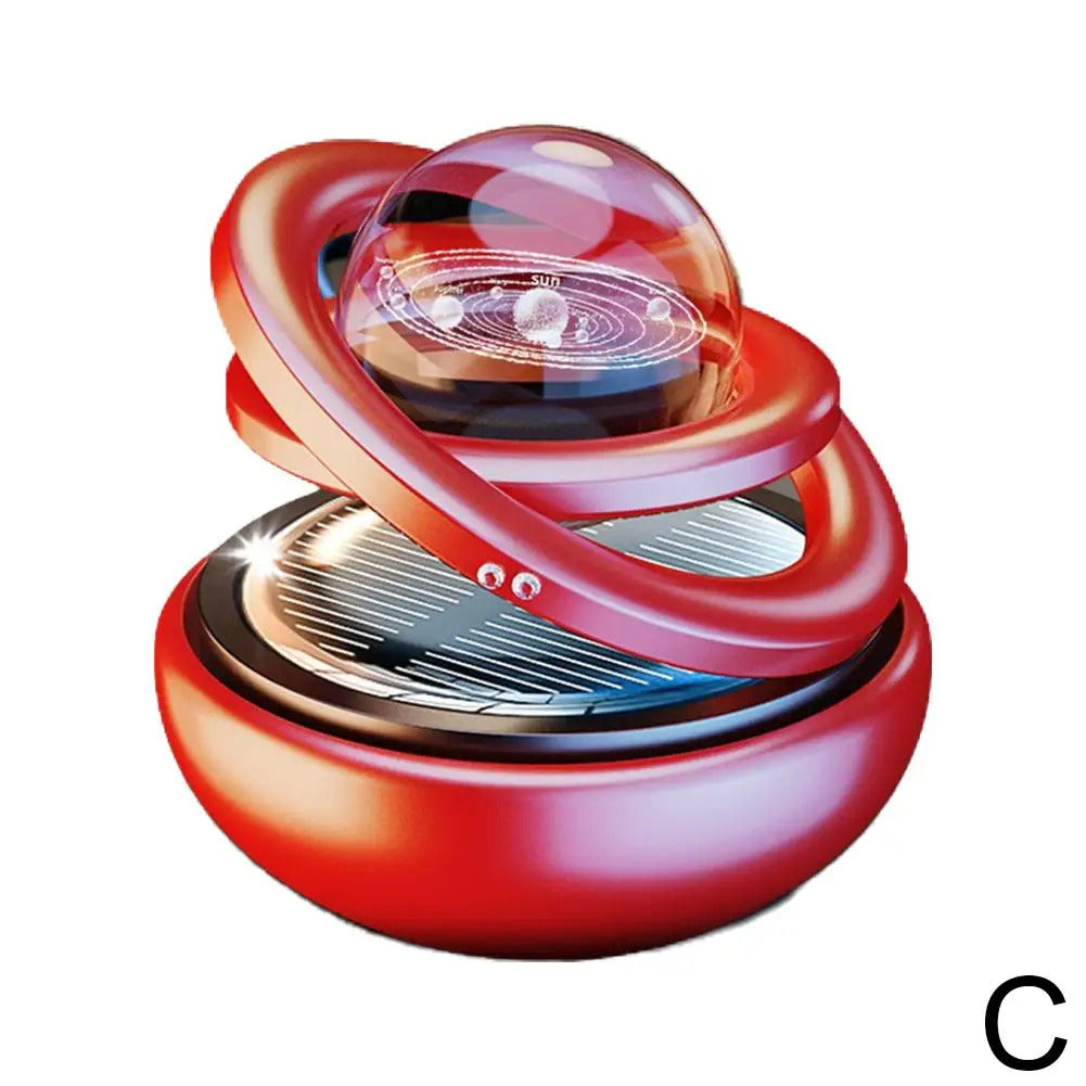 Car Solar Aromatherapy Ornaments Car Double Suspended Crystal Ball Aromatherapy Perfume Ornaments Creative Ornaments