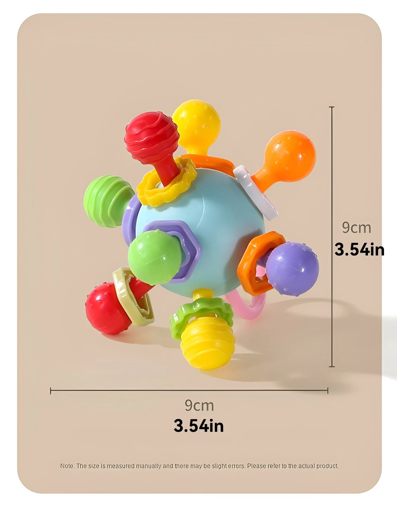 Hand Grip Ball Teeth-glue Manhattan Gnawing And Potable Rattle Sound Toy