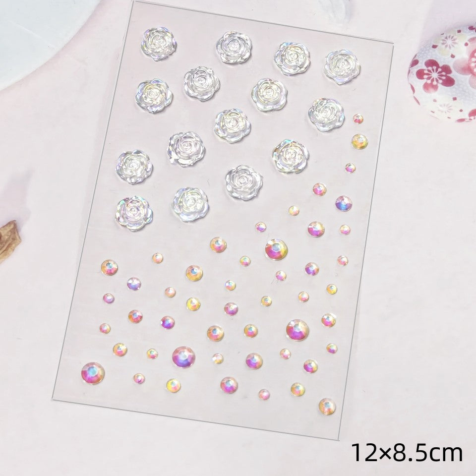 Glitter Gradient Butterfly Wing Tattoo Eye Corner Face Stickers Children's Eye Makeup DIY Stickers Fish Scale Performance Catwalk