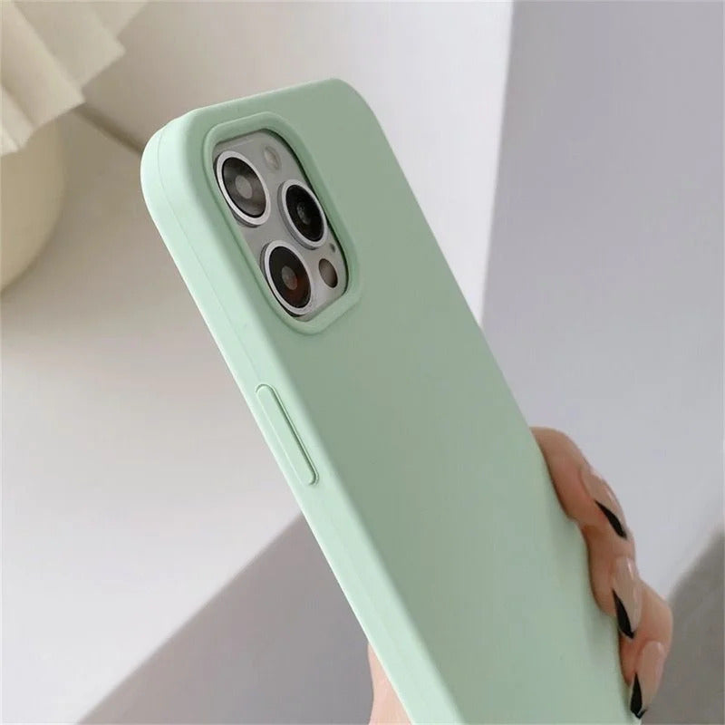 Luxury Original Liquid Silicone Case For iPhone 13 14 15 16 Pro Max phone Cases For iPhone 11 12 14 15 16 Plus Full Logo Cover