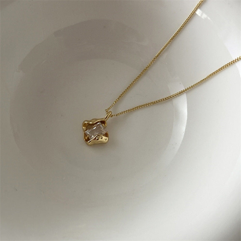 Liluo New S925 Sterling Silver Pearl Necklace Accessories for Women, Non-Fading, High-End Feel, Versatile Spring and Summer Clavicle Chain Wholesale