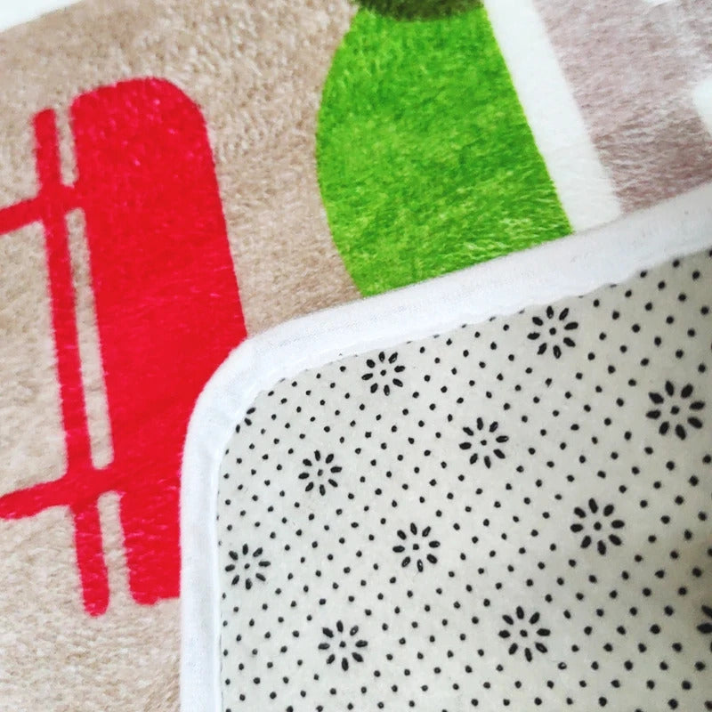 Thickened Flannel Carpet Living Room Children's Bedroom Decoration Floor Rug Cartoon Road Play Mat Soft Tatami Carpets Non-slip