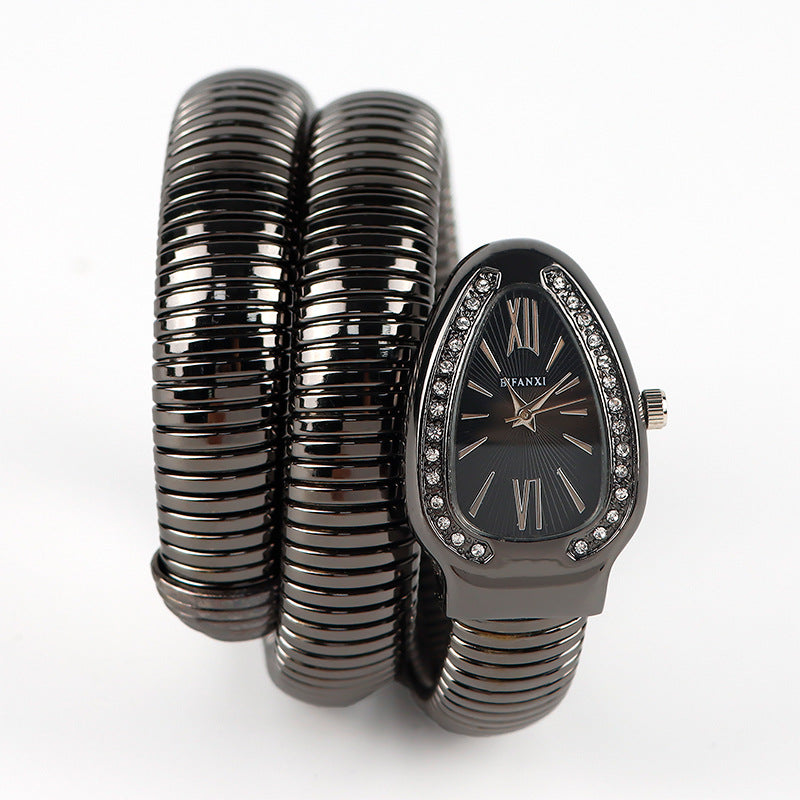 Bifanxi Cross-Border Snake Watch Women's Fashion Bangle Watch Creative Quartz Watch Personality Bangle Watch Wholesale