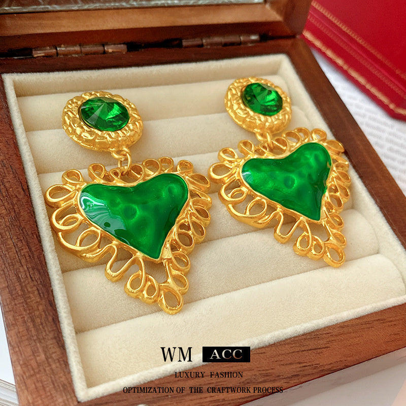 Vintage Earrings Fashion Versatile Ear Jewelry Niche Light Luxury High-end Accessories
