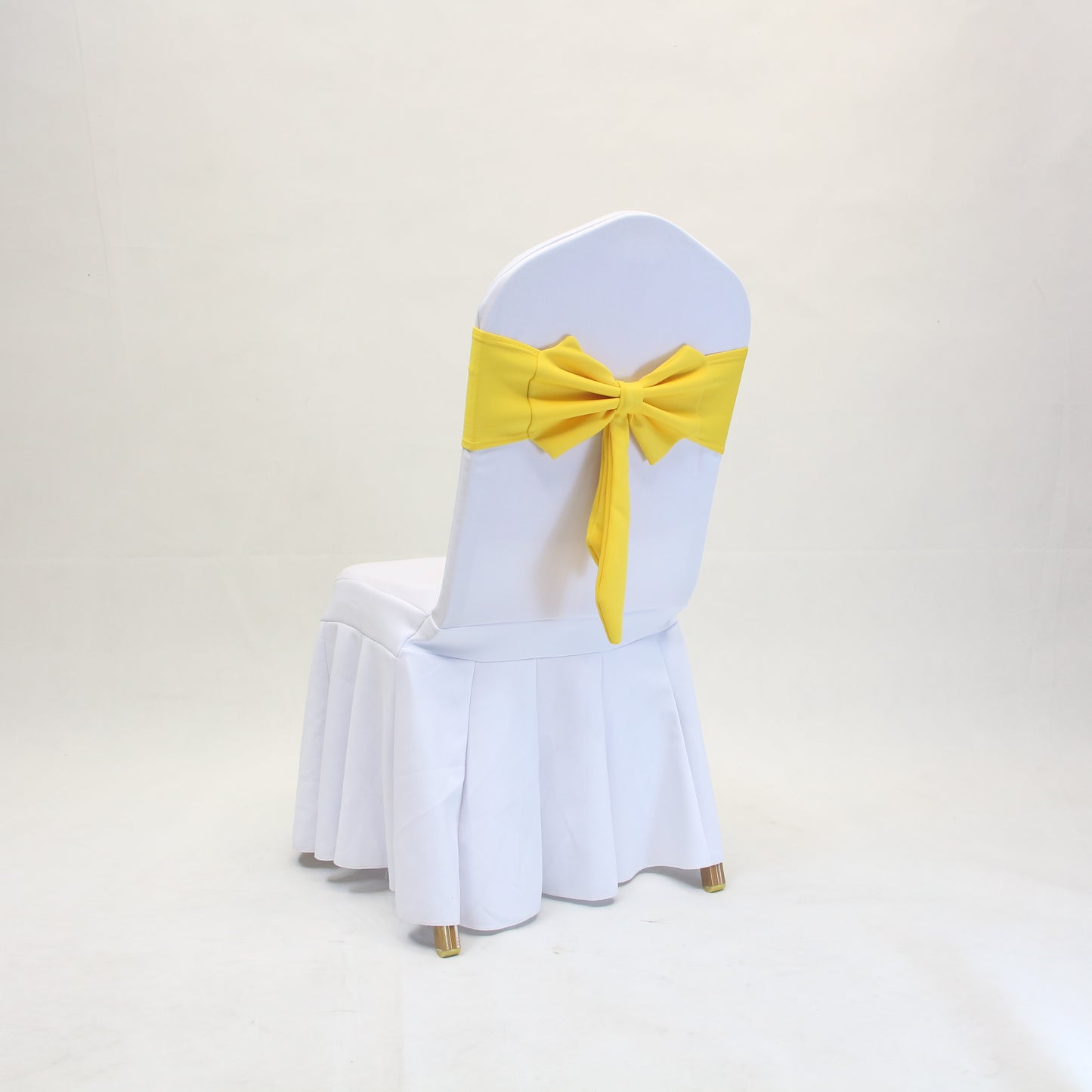 V45O Banquet Elastic Chair Cover No Tie Bowknot Chair Back Flower Decoration Wedding Hotel VIP Stool Strap