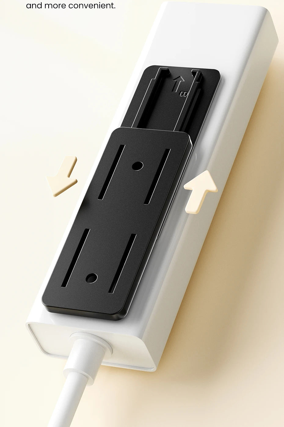 Toocki 1/3 Pcs Power Strip Holder Wall-hanging Plug Punch-Free Fixer Socket Mount Self-Adhesive Cable Wire Organizer For Office