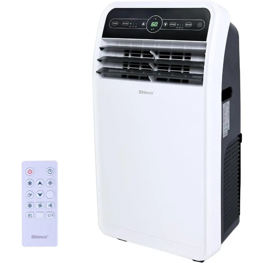 Shinco 12,000 BTU Portable Air Conditioner, PortableAC Unit with Built-in Cool,Dehumidifier&Fan Modes for up to 400 sq.ft,Remote