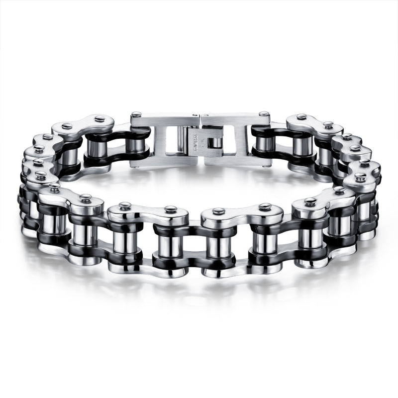 Bracelet Titanium Steel Men's Bracelet Rock Personalized Motorcycle Chain Bicycle Bracelet